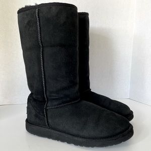UGG Classic Tall Black Boots Size 6M